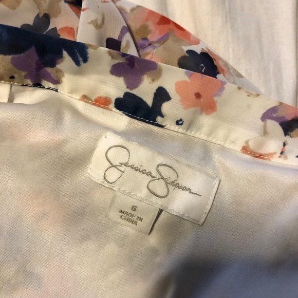 Co-ord skirt set with embroidered borders floral 6 - Picture 8 of 15